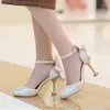 운동화 Sepatu Putri Hak Tinggi Bayi Ikatan Simpul Stiletto Pesta Mutiara Anak Anak 230329