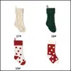 Christmas Decorations Personalized Knit Stocking Gift Bags Xmas Socking Large Decorative Socks Drop Delivery Home Garden Festive Par Dhqi8