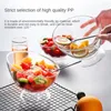 Kommen Salatiekom Plastic Breakbestendig Duidelijke Japanse stijl Fruitrijst opslagcontainer