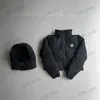 Women's Down Parkas New Trapstar Black Small Alphabet CollectionショートヘビーコットンジャケットカップルスタイルT230329