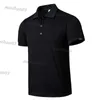 Polos masculinos de verão Camisas de algodão respirável Casual Cor sólida Slim Fit Moda Business Male Dropshipping Y2303