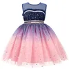 Abiti da ragazza Abito da principessa per bambini Matrimonio Elegante Tutu Abito da ballo Bambini Compleanno Comunione Senza maniche Abiti gonfi 230329