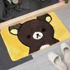 Carpet Bathroom Absorbent Carpet Anime Cartoon Carpet Bathroom Door Mat Frog Rilakkuma Carpet Area Carpet Household Floor Mat Fluffy Carpet 230329