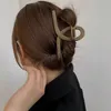Korean Cross Hair Claw Clip Large BRASTTE CRAB BAD PIEPTAIL PLAST PLASTE CLAW Clip voor vrouwen Haarclips Hoofdkleding Haaraccessoires