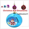 クリスマスの装飾昇華ボール装飾品の装飾baubleクリスマスパーティーハンギングオーナメント4/6/8cmドロップ配達g dhug2