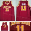 Santa Clara Broncos College 11 Steve Nash Jersey Basketball Shirt Team Team Red لمشجعي الرياضة للتطريز وخياطة Man NCAA