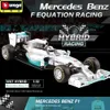 Elektrisches RC-Flugzeug Bburago 1 43 W07 Mercedes Benz 44 6 Hamilton Rosberg Alloy Toy Model Car W10 77 Formula Racing Diecast 230329