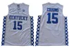 Kentucky Wildcats Jerseys College Basketball Devin Booker 1 Tyrese Maxey 3 Tyler Herro 14 Karl-Anthony Towns 12 John Wall 11 Davis 23 Demarcus Cousins ​​15 Sewing NCAA