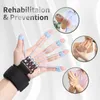 Hand Grips Finger Gripper Strength Trainer Hand Yoga Resistance Band Finger Flexion and Extension Training Device Finger Force Grip Device 230328