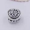Mum Hero Openwork Charm 925 silver Leather Pandora for Easter Sunday fit Charms beads Bracelets Jewelry 792644C00 Andy Jewel