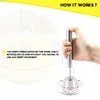 Milk Frother Hand Pressure Semi-automatic Egg Beater Stainless Steel Kitchen Accessories Tools Self Turning Cream Utensils Whisk Manual Mixer