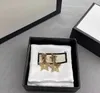 2023 Vintage rostfritt stål pentagram stud kvinnors guldfärg örhängen brev örhänge smycken tillbehör högkvalitativ modebröllop gåva