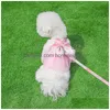 Vêtements pour chiens Designer de luxe français Pet Gradient Dogss Laisse Veststyle Harnais Teddy Cat Deux Jambes Porter Pour Petits Chiens Moyens Drop Del Dhpgb