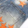 Мужские джинсы дизайнер роскошные брюки для мужчин джинсовая дыра джинсы оптовые наклейки на бегемое наклейка