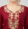 Ubranie etniczne Red India Tradycyjne bawełniane garnitury do kobiety style codzienne eleganckie damę set top spodnie szaliki