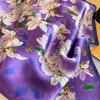 2023 marque de luxe 100% soie naturelle écharpe femmes Design petit carré châle cheveux ruban bandeau mode foulard Bandana