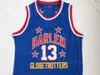 Harlem Globetrotters Moive Wilt Chamberlain Jersey 13 Basketball College University Brodery and Sying Blue Color Team för sportfans andningsbara man NCAA