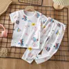 The latest children home outfit cotton suit summer long-sleeved pajamas home clothes many styles to choose from support custom logo