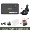 VL120 RGB LED Luci Video Fotocamera Luce a Colori Ricaricabile 3100mAh Dimmerabile 2500-9000K Luce di Pannello Foto