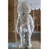 Adult size White Rabbit Mascot Costumes Animated theme Cartoon mascot Character Halloween Carnival party Costume