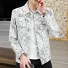 Kurtki męskie 2023 Wiosenna jesień zamsz mężczyzn Slim Fit Lapel Casual Bomber Jacket Business Social Office Coat