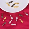 Pendant Necklaces 50pcs/set Tibetan Alloy Spoon Glue On Bails Leaf Flat Pad Tone DIY