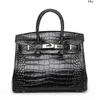 Birkinbag torebki torebki projektant ma torebkę Birkins aligator damskie damskie skostka skórzana moda wszechstronna torba