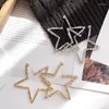 Hoopörhängen Shifeel Fashion Korea Gem Star Opening Ear Ring Rhinestone Sparkling Geometriskt temperament Personlighet Pendents