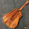 Lvybest Custom 41 pulgadas Dreadnought D Body Koa Wood Top Guitarra acústica ACEPTAR Personalización de guitarra OEM