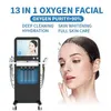 Oryginał 13 w 1 Hydra Mikrodermabrazowanie twarzy Korea Peeling Machine Diamond Dermabrazion Maszyna H2O2 Ściśni Ściśniowe Skóra głęboko Cleqaning