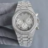Designer Watches Movement Full of 40mm Diamonds Watch Timing Handmited Importerad Quartz med Diamond Studded Steel 904L Sapphire Lady Business Wristwatch