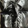 Damskie palenie parkas trapstar czarny błyszczący krótka mała etykieta bawełniana sukienka prosta wszechstronna zima nowa szczupła kurtka T230329