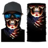 Máscaras de festa Skull Half Face Series Magia Bandana Protection Equipamento de equipamento ao ar livre de pescoço quente Máscara de equipamento