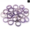 Pedra natural anéis de 6 mm Kallaite Amethyst Rose Quartz Crystal Women Ring Party Wedding