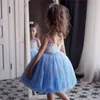 Abiti da ragazza Abito da principessa per bambini Matrimonio Elegante Tutu Abito da ballo Bambini Compleanno Comunione Senza maniche Abiti gonfi 230329