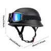 Motorcycle Helmets Summer Vintage Cap Half-faced Goggles Biker Scooter Touring Baseball With Visor Tool Safety Hat For Men