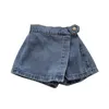 16103 nouvel été enfants filles Denim Shorts respirant enfants fille culottes jupe-pantalon jean Shorts