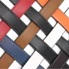 Belts 3.3cm 3.7cm Smooth Buckle Belt Without Real Genuine Leather Body No Cowskin Black Brown Blue White Red