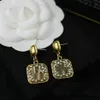 Pendientes colgantes de lujo para mujer, aretes con letras G de diseñador, colgante Retro, pendiente de compromiso para mujer, accesorios de joyería, regalo