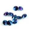 Chandelier Crystal Blue Light 100pcs-2000pcs 14mm 2 Holes Glass Prisms Octagon Beads Lamp Parts For Wedding Decoration