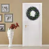 Flores decorativas grinaldas porta artificial de 17 polegadas de lavanda para a decoração da casa T3T0 P230310