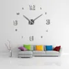 Wandklokken Modern Design Grote wandklok 3D DIY Quartz Klokken Modehorloges Acryl Mirror Stickers Woonkamer Home Decor Horloge 230329