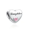 925 Siver Koraliki Charms for Charm Bracelets Designer for Women Family żona miłość Dangle Charm