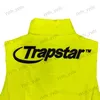 Men's Vests Trapstar Fluorescent Yellow Vest Men's Autumn Winter Relaxed Casual Tank Top Bread Coat Cotton Coat T230329