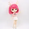 Doll Bodies Parts Icy DBS Blyth Doll 16 BJD Toy Custom Body Body Profeld Oper Random Eyes Color Nude 30cm Anime Girls Gift 230329