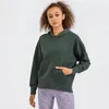 LL Damen Hoodies Sweatshirt Kapuzenjacke Yoga-Anzug Damen Sportpullover für den Herbst Langer Stil DH125 LL238