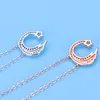 new original 925 sterling silver pendant necklace slip falling meteor micro-inlaid necklace Meteor Garden fashion trend jewelry GN698
