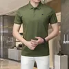 Polo moda uomo Lettera Stampa Polo Collo T-shirt Ricamo Business Men Mercerizzato Cotone da uomo Manica corta T-shirt Donna Top