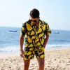 Tute da uomo New Hot Beach Set camicia e pantaloncini da uomo W0328