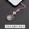 Keychains Pink Crystal Pendant Key Chain Original Handgjorda mobiltelefon Keychain Enkel Fresh Fashion Generous Joker Keyring